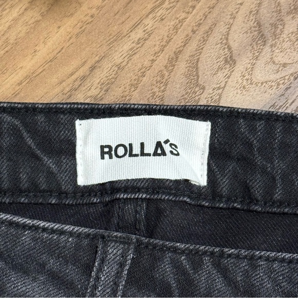 Rolla’s NWT 29 Washed Black Dusters Bootcut High Rise Slim Boot Denim Jeans - Picture 9 of 10